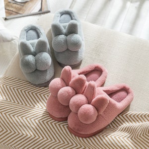 Unicorn Slippers | Warm Indoor Home Slippers | Women Fleece Plush Bedroom shoe | Non Slip Winter Indoor Shoes  |  Easter Gifts