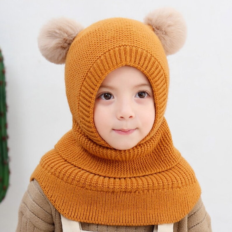 Kids Winter Hat Knitted Baby Beanie With Neck Scarf and - Etsy Canada