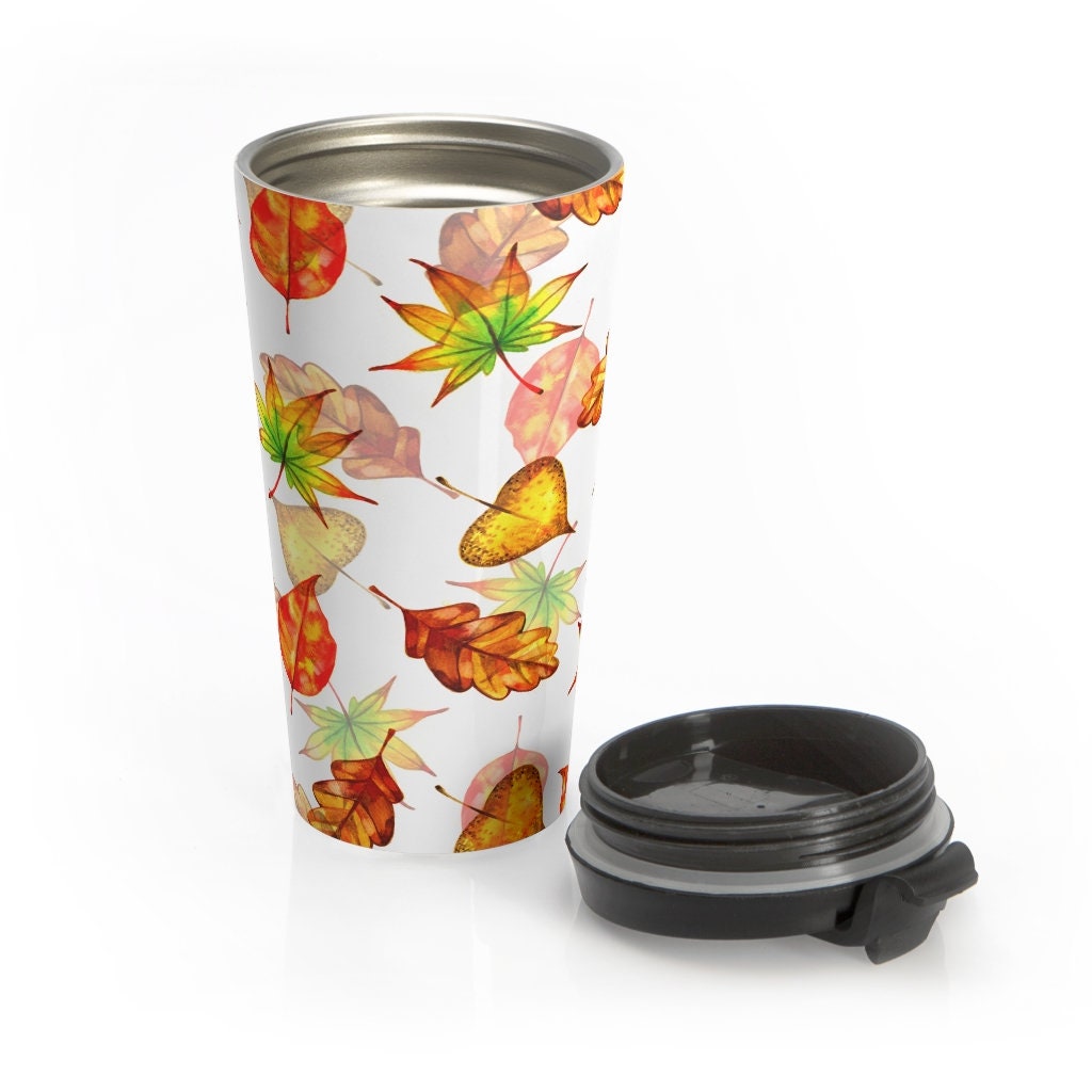 Stainless Steel Travel Mug 15oz Reusable Autumn Mug Etsy