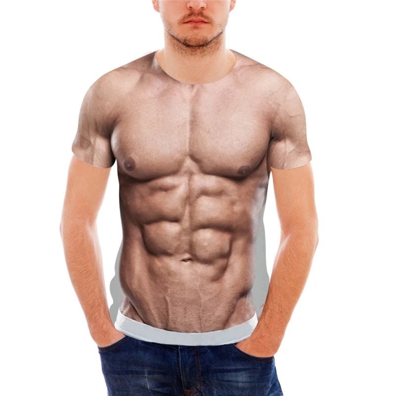Muscle 3D T Shirt sold by Oromo, SKU 128330