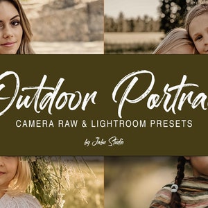 12 Natural Light Portrait Presets for Camera Raw And Lightroom - Premium Photography Tools