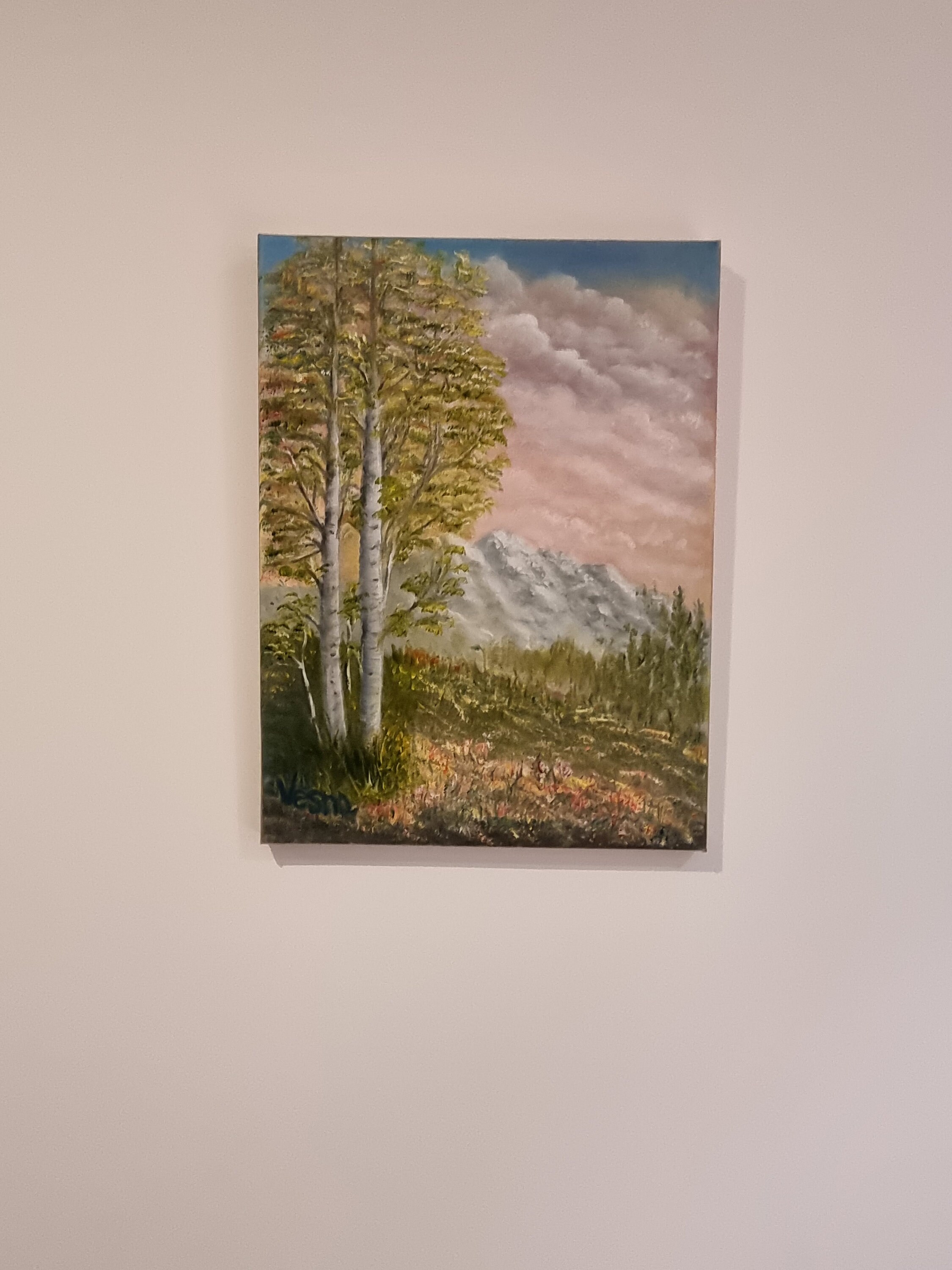 Birch Trees 30x40 Cm Original Oil Painting on Stretched Canvas - Etsy