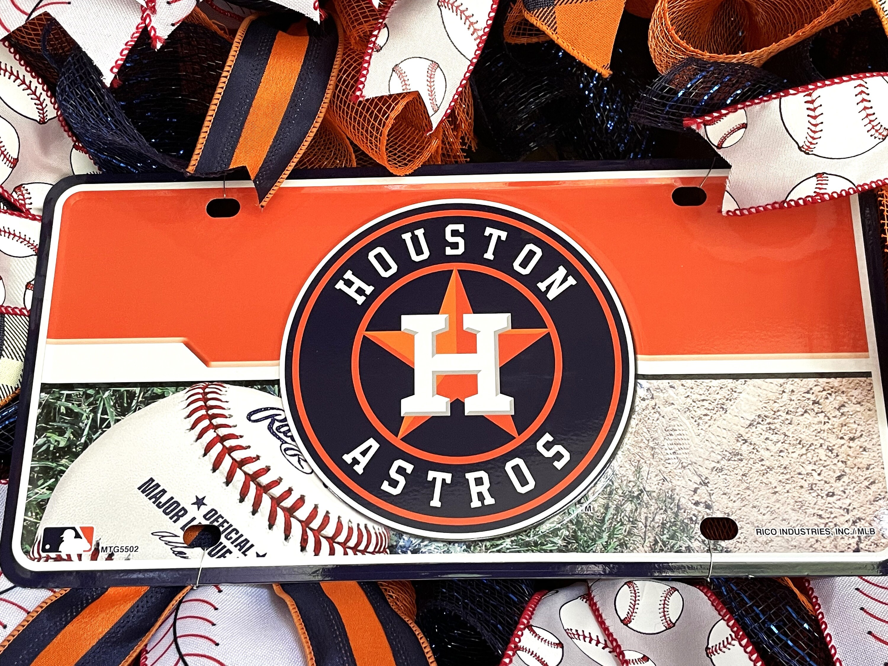 Houston Astros MLB Wreath, Houston Astros*, MLB Baseball Wreath, World ...