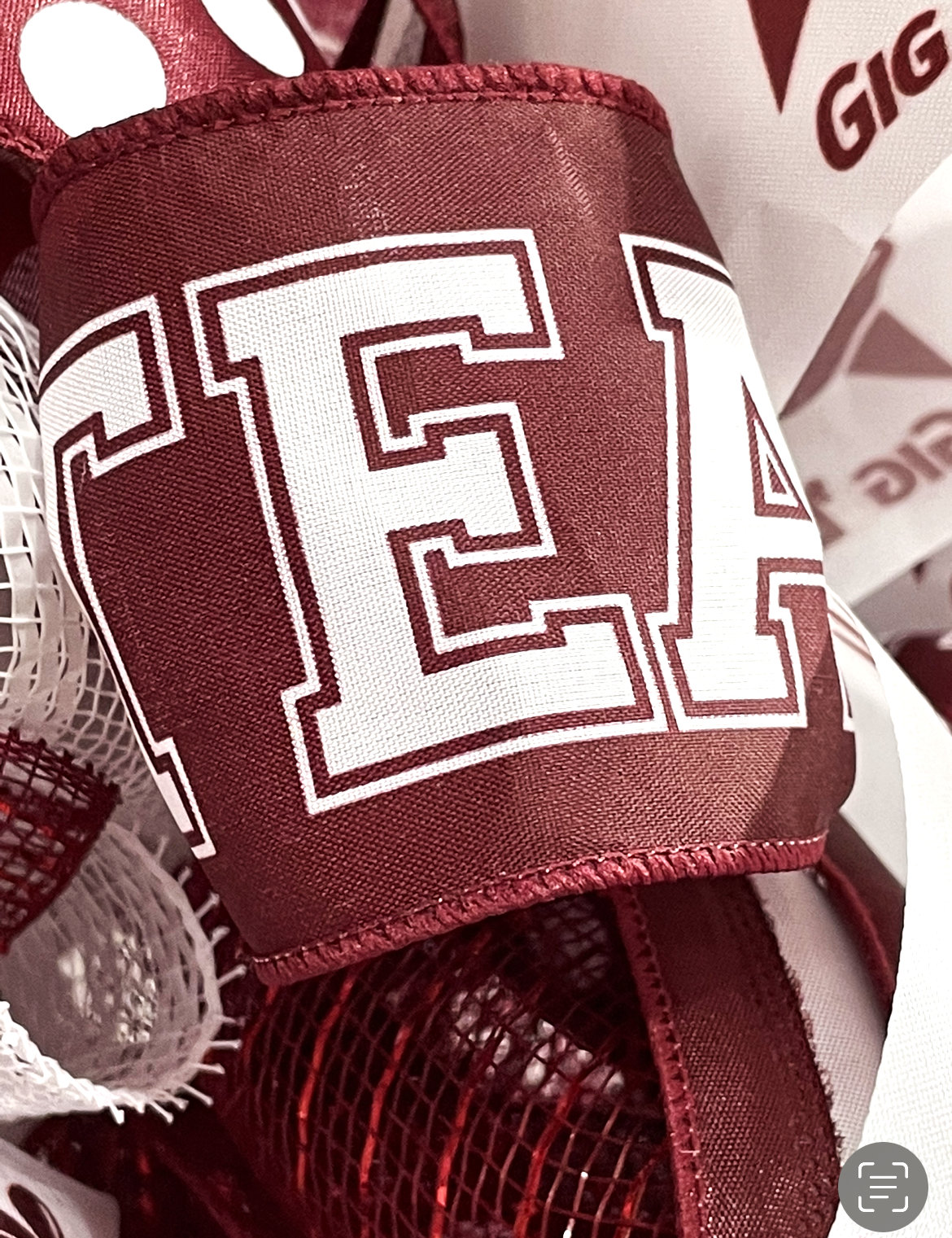Texas A&M University, Aggies, Maroon and White College Football Wreath ...
