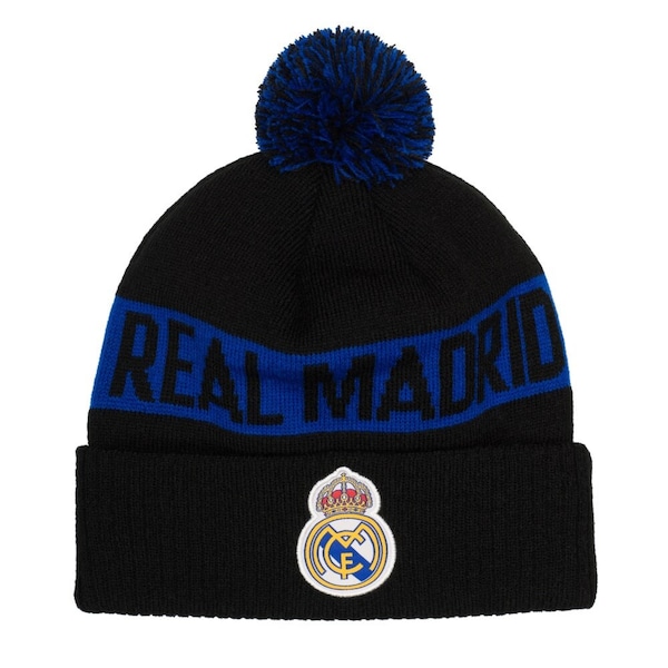 Real Madrid La Liga Fi Collection Winter Pom Beanie Officially Licensed