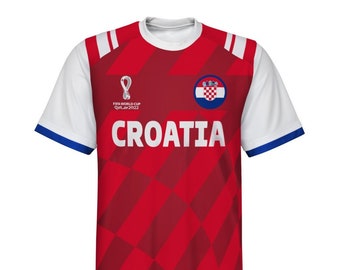 2022 Croatia FIFA World Cup Qatar Youth Jersey Officially Licensed Choose Size