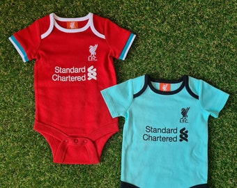 Liverpool FC Filles 2019/20 bébés Football Tutu Body Baby Grow Kit robe CFT Liverpool FC Filles 2019/20 bébés Football Tutu Body Baby Grow Kit robe CFT