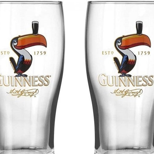 Guinness Toucan Set of 4 Pint Glasses Etsy