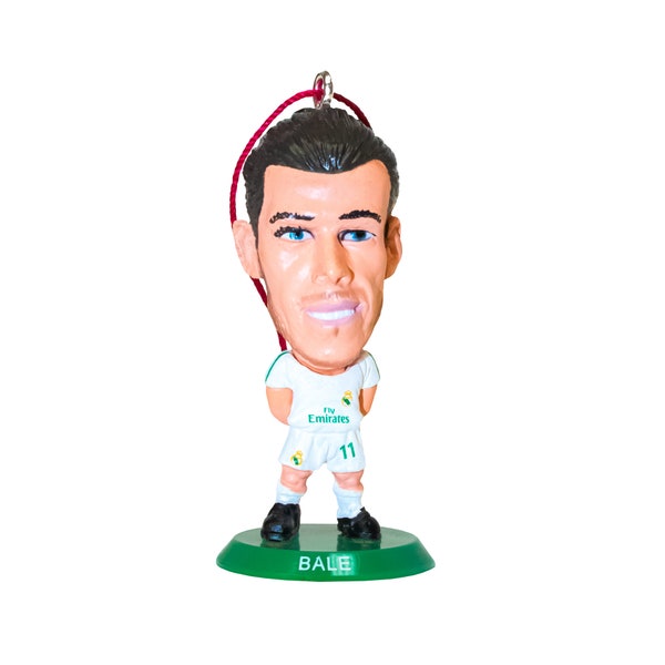 Gareth Bale Real Madrid Christmas Ornament/ SoccerStarz Mini Figure Approx 2 Inches Officially Licensed