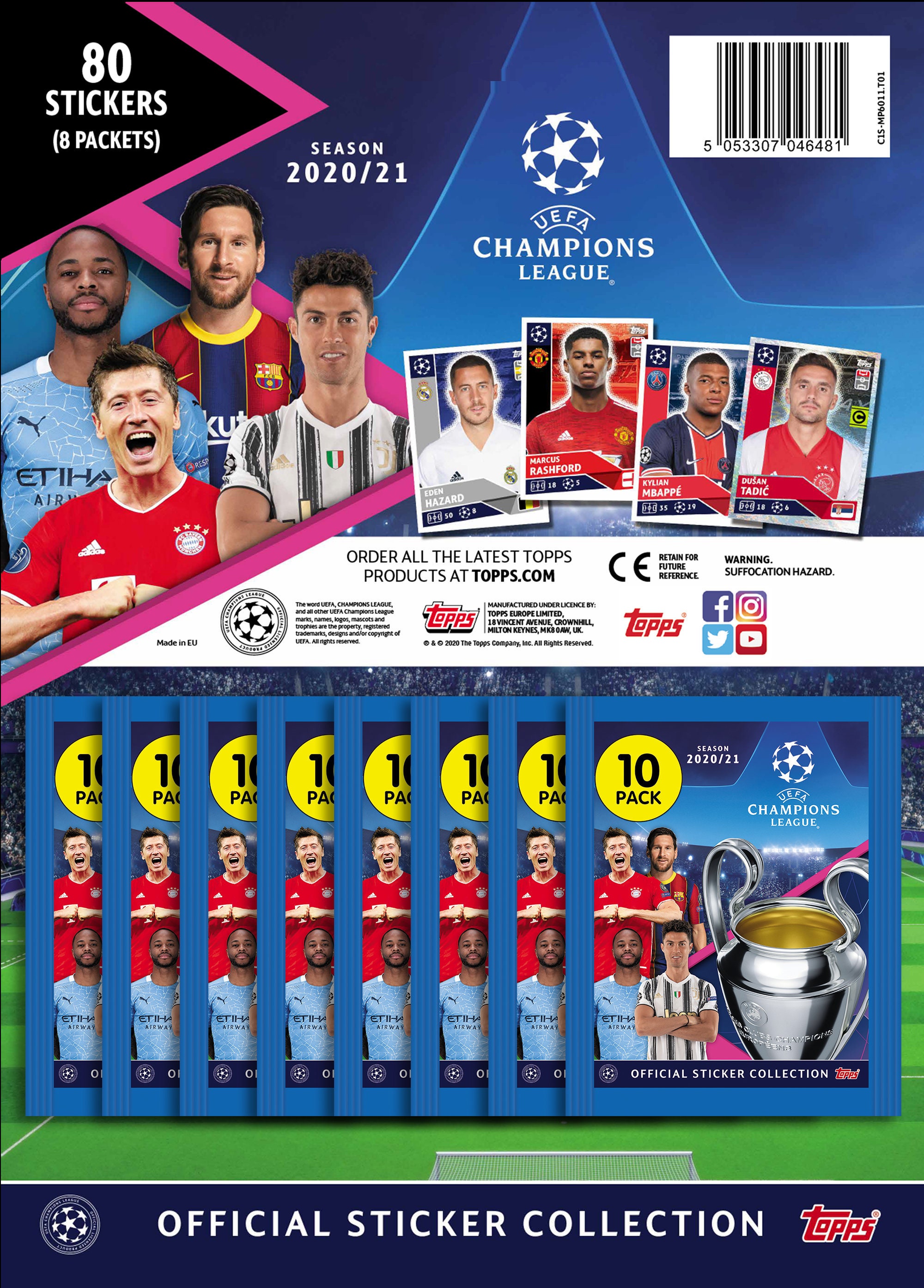 Display Box Topps UEFA Champions League Stickers 2020//21