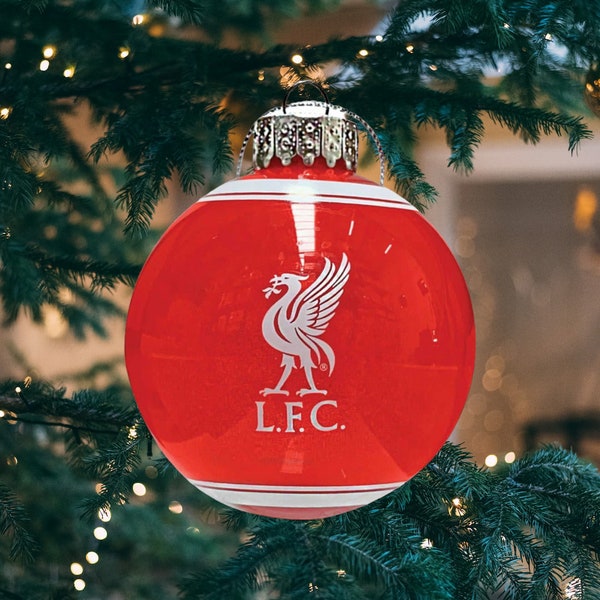 Liverpool FC Christmas Ornament in Gift Box 3 Inches Officially Licensed In Gift Box
