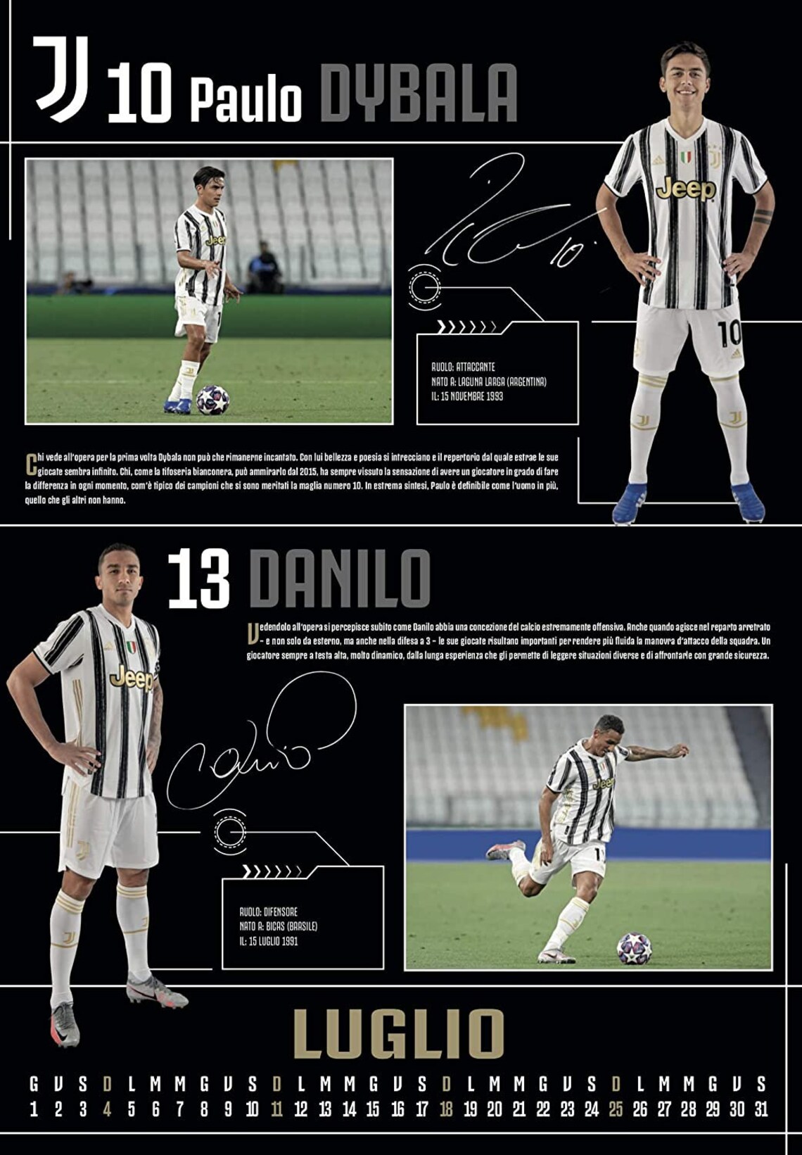 Juventus FC Serie A 2021 Super Size Wall Calendar 17 x 12 | Etsy