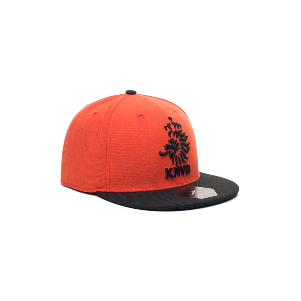  Fan Ink Netherlands KNVB Officially Licensed Snapback Hat  Black/Orange : Sports & Outdoors