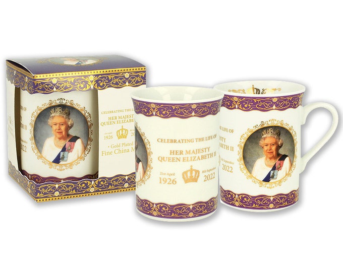 Queen Elizabeth II Commemorative Collection Lippy Mug In Gift Box Royal Family (Elgate)