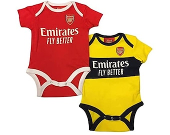 Home & Away Arsenal Baby Onesie Set 2 Pieces 