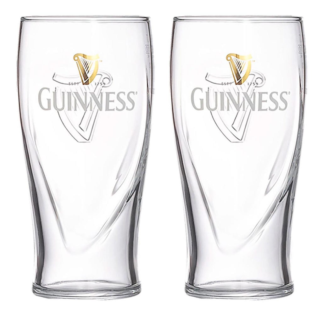 Guinness 20oz Beer Glasses Twin Pack | Certified Official Merchandise |  Ideal gift for Beer Lovers