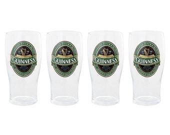 Guinness Green Ireland Set of 4 Pint Glasses