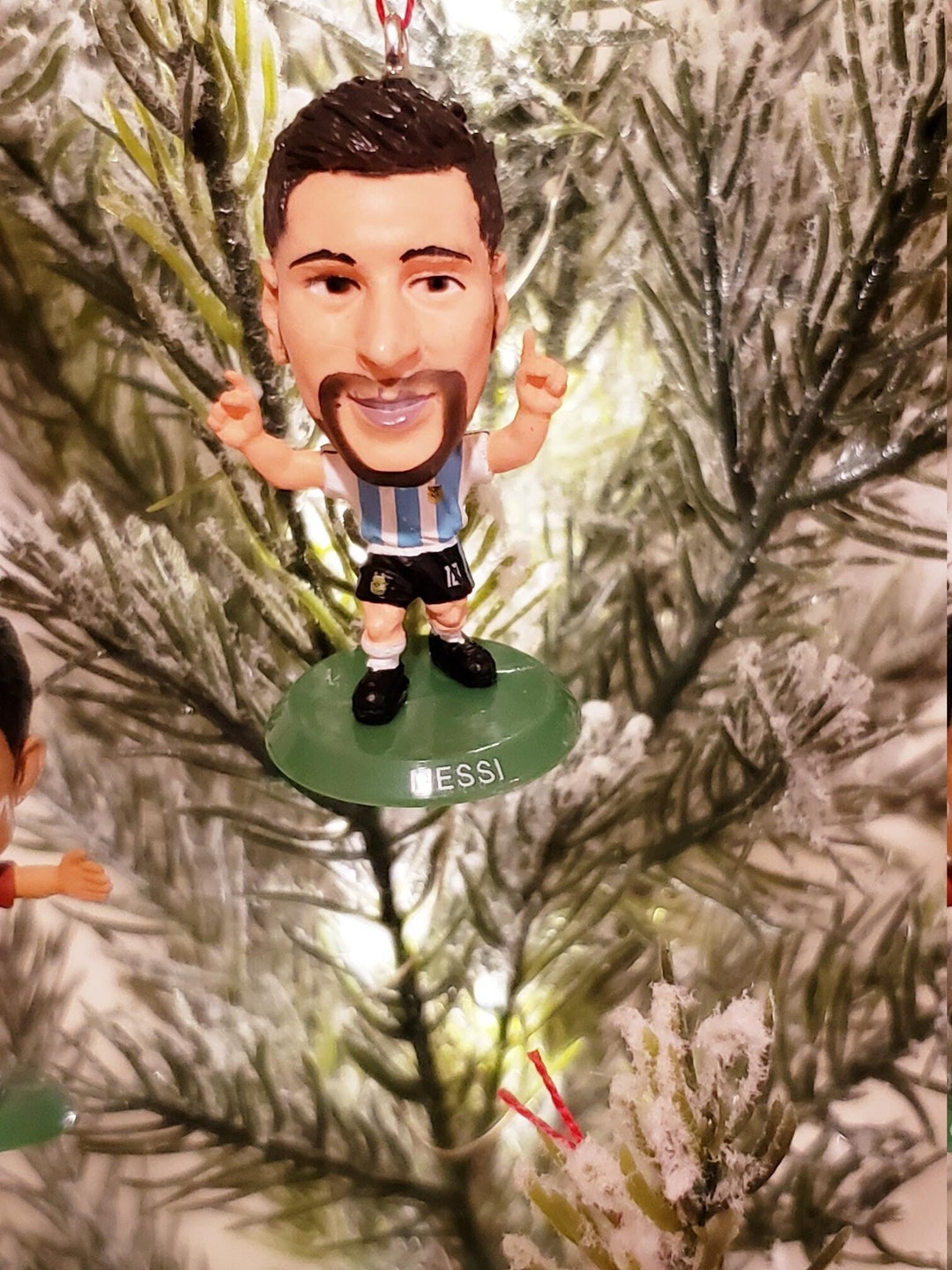 Lionel Messi Argentina Christmas Ornament/ SoccerStarz Mini Etsy 日本