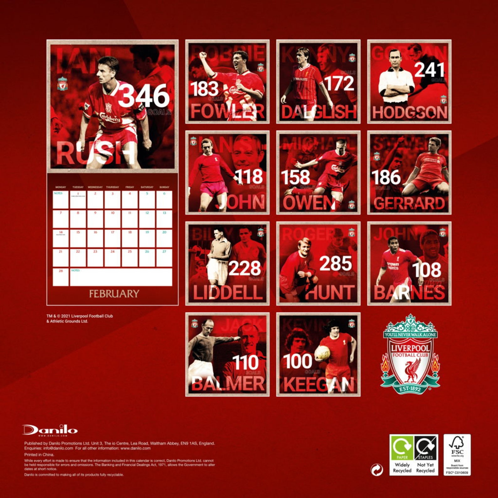 Liverpool FC 2022 Musical Gift Box Set Calendar/diary/pen | Etsy