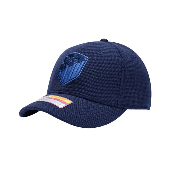Atletico Madrid Blue Club Ink Premium Baseball Hat Officially Licensed Fan Ink