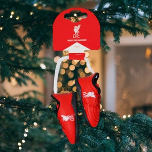 Liverpool FC Mini Boots Christmas Tree Ornament or Car Mirror Hangers Approx 3 Inches Officially Licensed