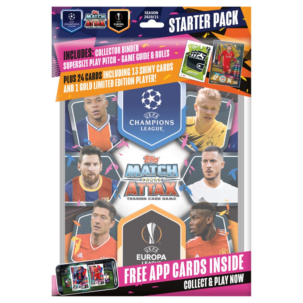 Topps Match Attax 202021 Champions League Starter Pack Album Etsy