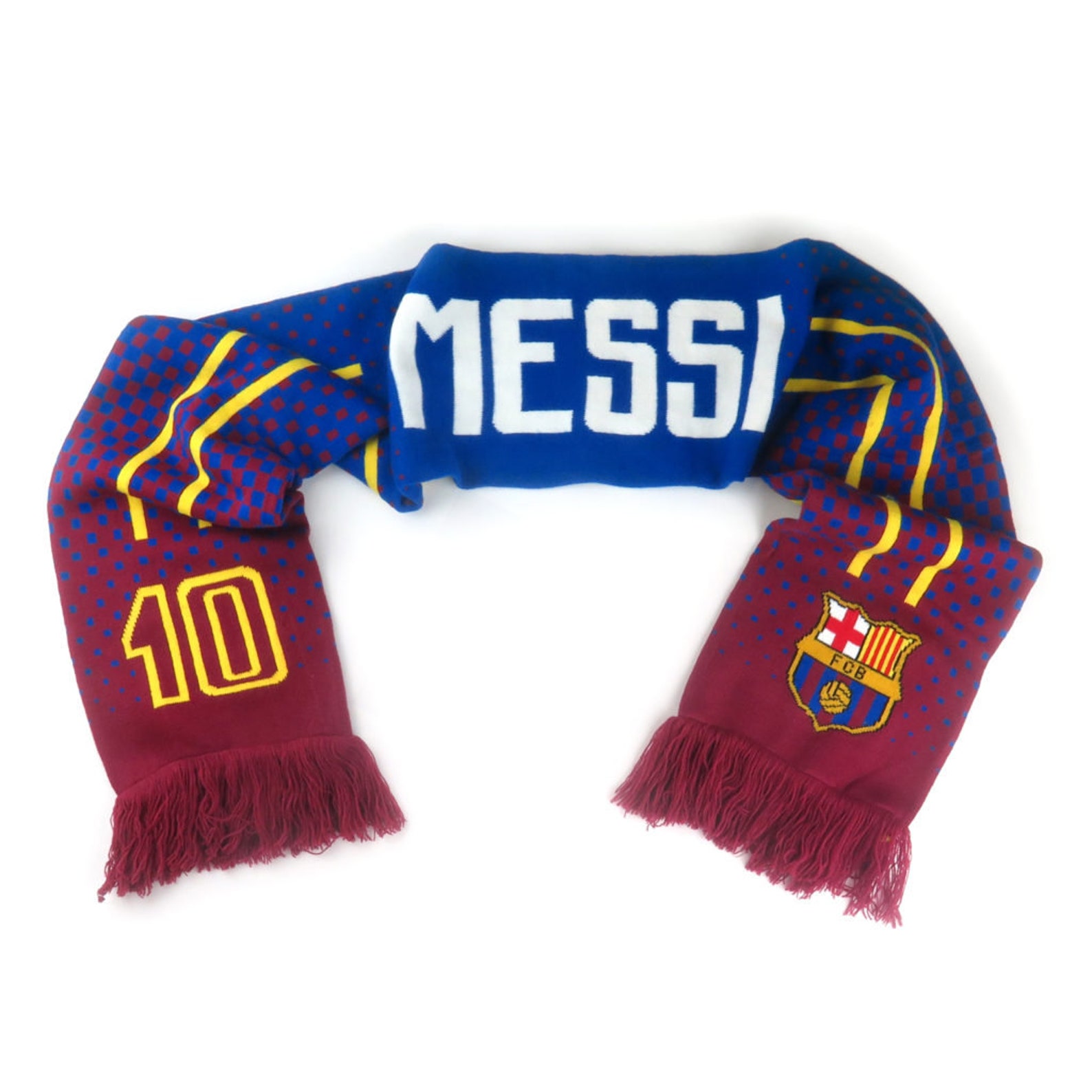 Lionel Messi FC Barcelona Double Sided Fade Design Scarf | Etsy