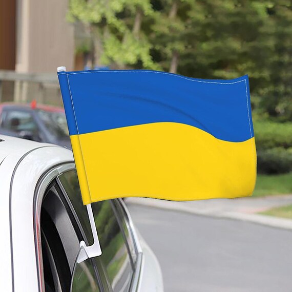 Ukraine Car Flag 100 Polyester High Quality Heavy Duty Pole Ireland Ukraine Car Flag 100 Polyester High, Replacement Chandelier Crystals Ukraine Flagpole