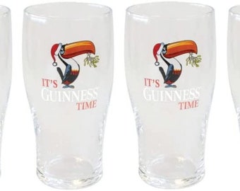 Guinness Toucan Pint Glass, Single Glass