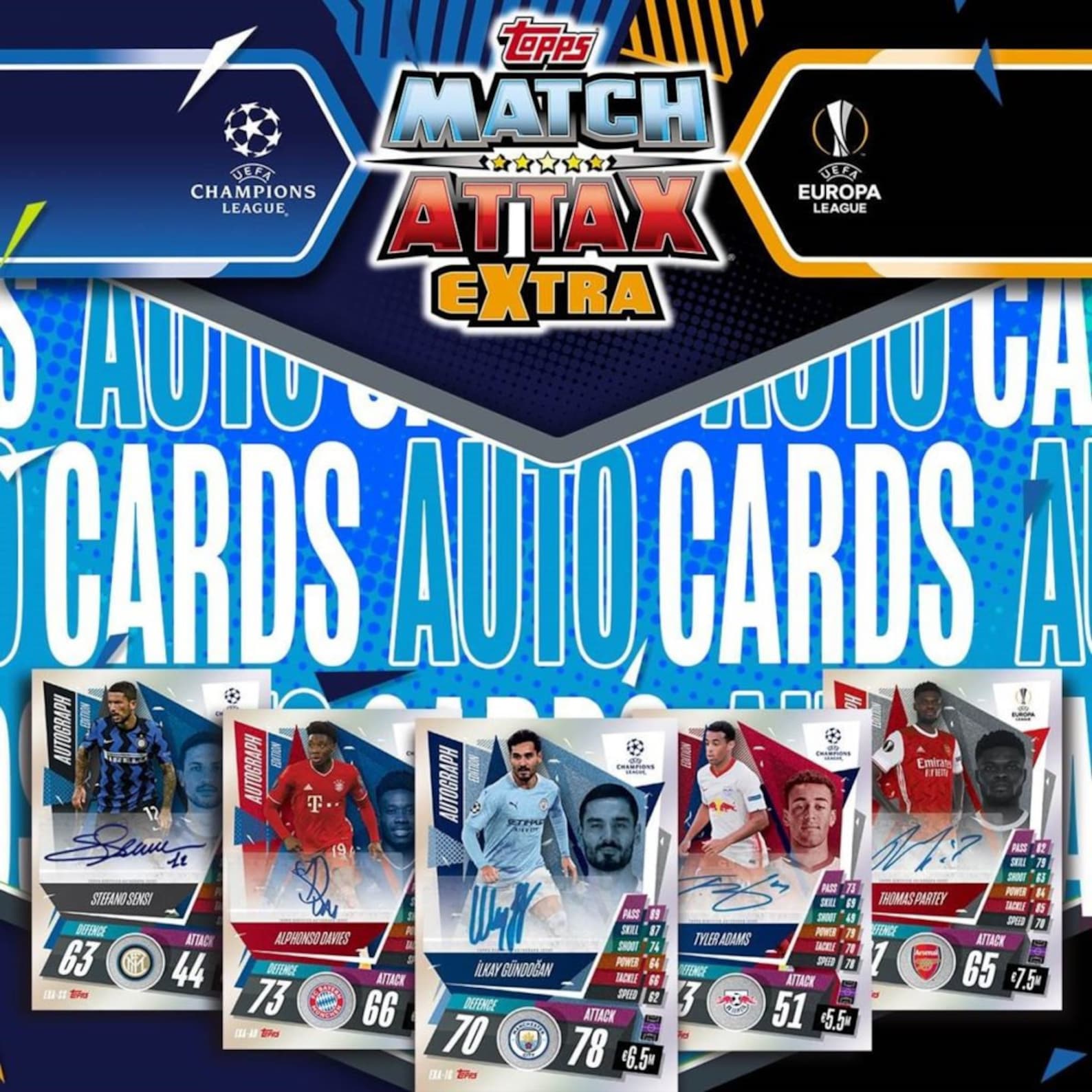 Topps Match Attax Extra 202021 Champions League 10 Pack Set Etsy