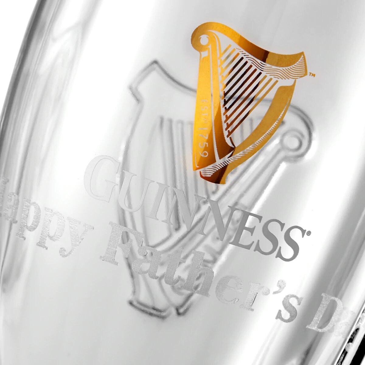 Guinness Beer Glass, Draught Pint Glass With Crown Mark, Advertising Glass,  Home Bar Accessory, Father's Day Gift, Man Cave Gift 