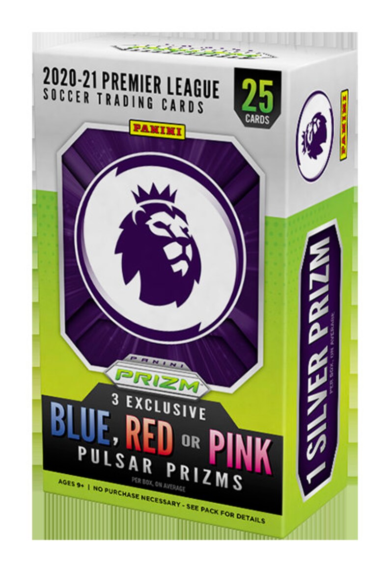 2020 21 Panini Prizm Premier League Cereal Blaster 25 Cards 3 Etsy