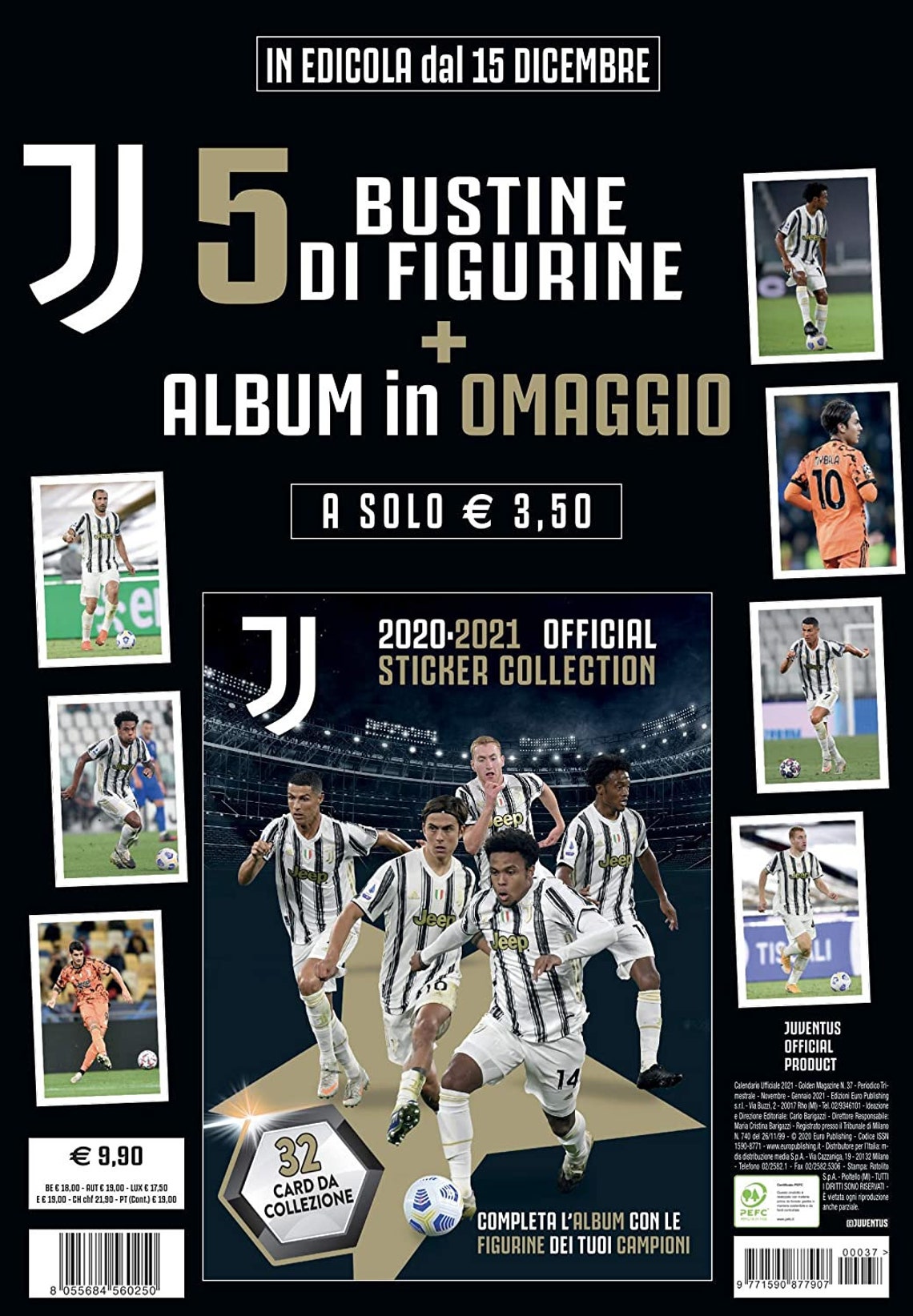 Juventus FC Serie A 2021 Super Size Wall Calendar 17 x 12 | Etsy