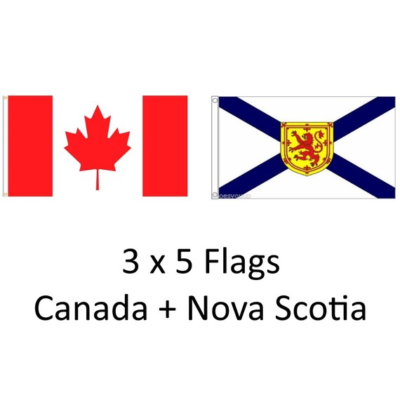 Nova Scotia Flag 3x5 Feet - Large Outdoor/Indoor Canadian Flag With UV Resistant Printing