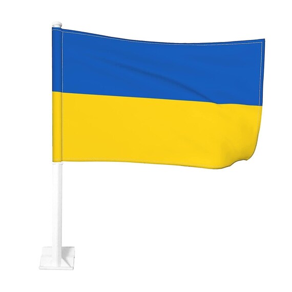 Ukraine Auto Flagge 100% Polyester Hohe Qualität Heavy Duty Pole 12 x18  Zoll - .de