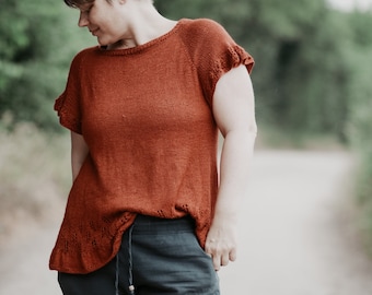 Knitting instructions II Korn blouse/ knitted shirt for women/ knitted tunic/ knitting pattern/ pattern/ GERMAN & ENGLISH