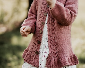 Ole Kofte Knitting Instructions / Kids Cardigan for boys and girls / Pattern in English & German