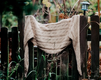 Knitting Instructions II Hida Shawl GERMAN Pattern
