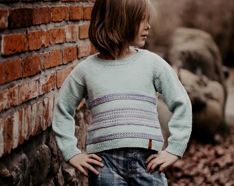 Knitting Pattern II Ethno Sweater Mini / German & English