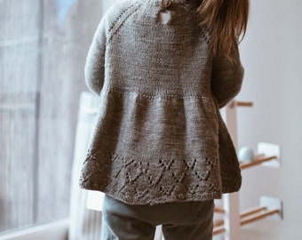 Knitting instructions / pattern / children's knitted dress / knitted tunic / knitting pattern / GERMAN & ENGLISH