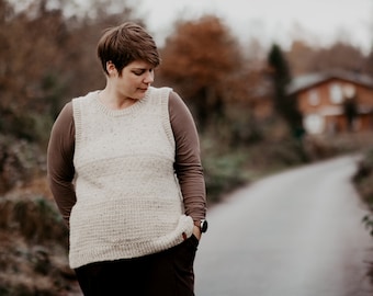 Knitting pattern II Ris Slipover for women and men / Knittingpattern /GERMAN & ENGLISH / Knitting pattern