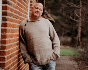 Knitting instructions for men's sweaters / knitting pattern / knitting pattern / RVO / beginners / GERMAN & ENGLISH Pattern