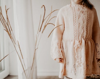Knitting pattern II Korn Kjole / Knitted dress for children / Knitted tunic / Knitting pattern / GERMAN Pattern