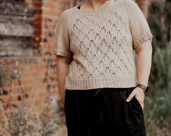 Knitting Instructions II Lysande Tee / English & German / Knitting Pattern