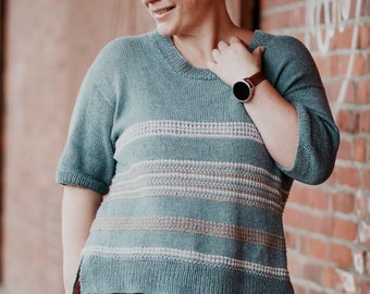 Knitting instructions I Ethno Tee / German Pattern