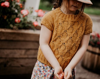 Knitting pattern II Lysande Kids / for a children's shirt / sweater / English & German / knitting pattern