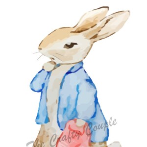 Beatrix Potter's Peter Rabbit 5 Waterslide Decal, tumbler decal, furniture decal, glass decal, metal decal, ceramic decal, wood decal