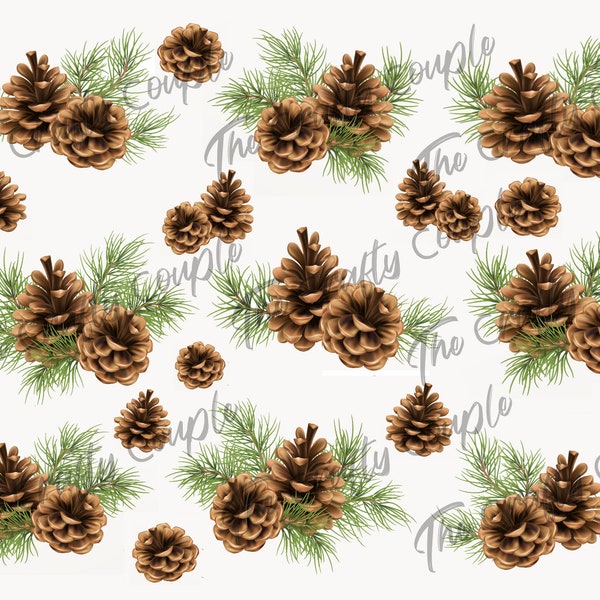 Pinecone Collection Waterslide Decal