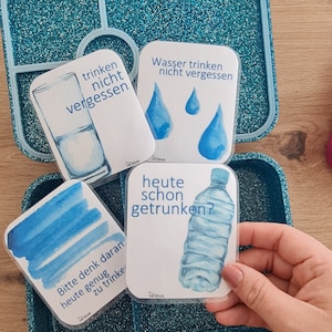 Brotzeitbox Affirmations Karten Wasser trinken