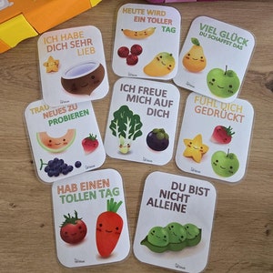 Brotzeitbox Affirmations Karten Gemüse